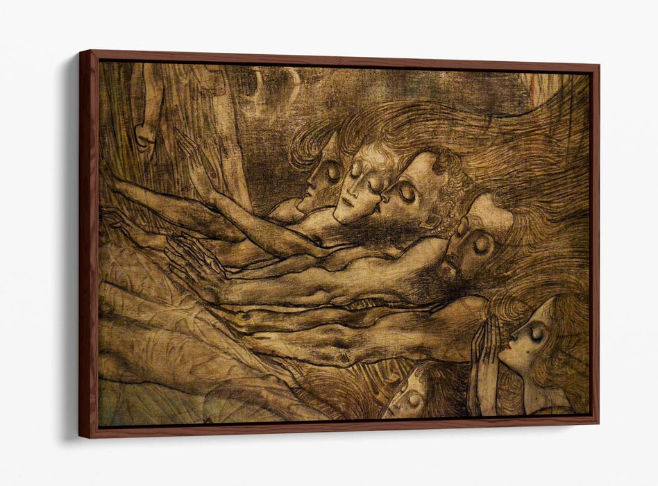 Float Effect Canvas Art – Jan Toorop The Sphinx | Premium MDF Deep Frame