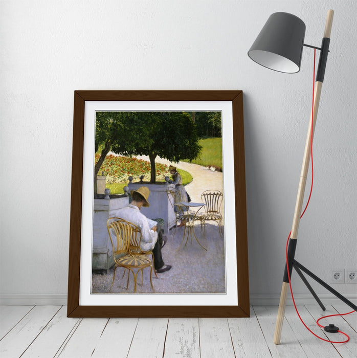 Framed Wall Art Poster - Gustave Caillebotte Orange Trees Painting | UK Made