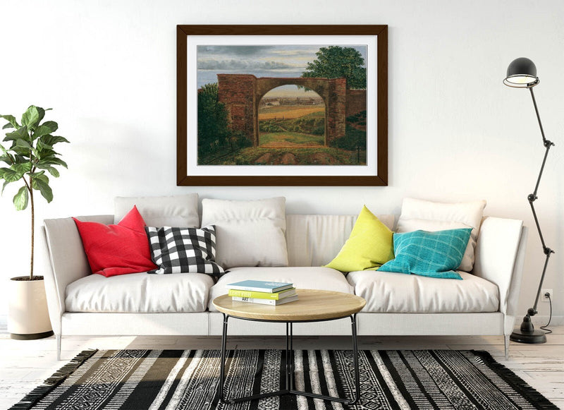Framed Wall Art Poster - Thomas Ender Cemetery Gate Print | Handmade UK Art