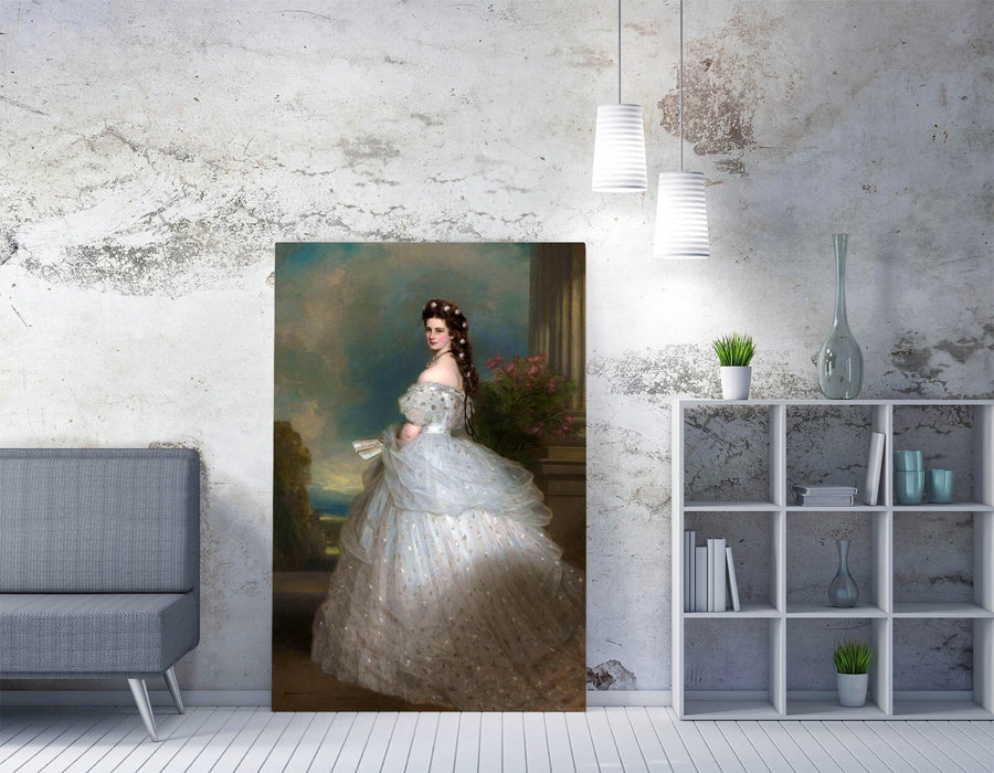 Canvas Wall Art - Franz Xaver Winterhalter Elisabeth Of Austria Print | Handmade UK