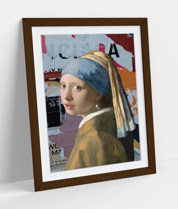 Framed Wall Art Poster – Vermeer Pearl Earring Print | Handmade UK Decor