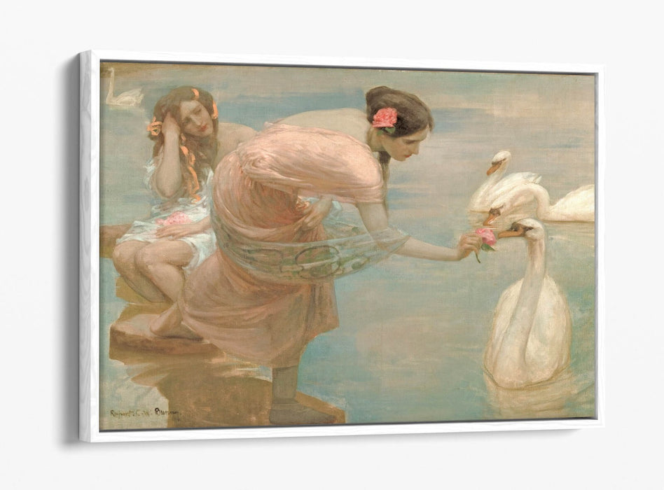 Canvas Wall Art - Rupert Bunny Summer Morning Float Effect Premium Print