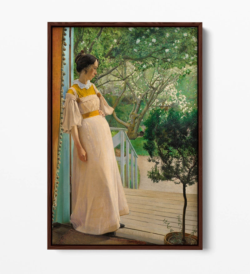 Float Effect Canvas Art - L.A Ring Artist's Wife | Premium Varnish Finish, Ready To Hang
