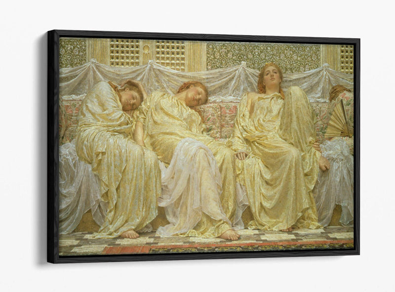 Float Effect Canvas Art – Albert Joseph Moore Dreamers Print on MDF Frame