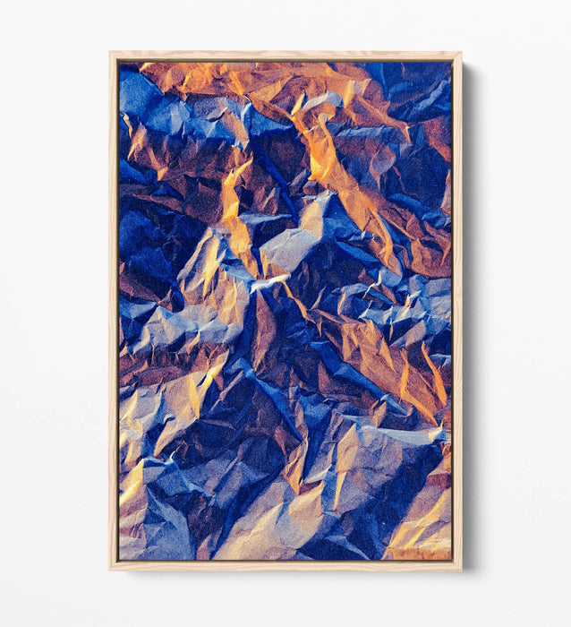 Mountain Rocks Canvas Art - Abstract Wall Art | Float Effect Canvas Print