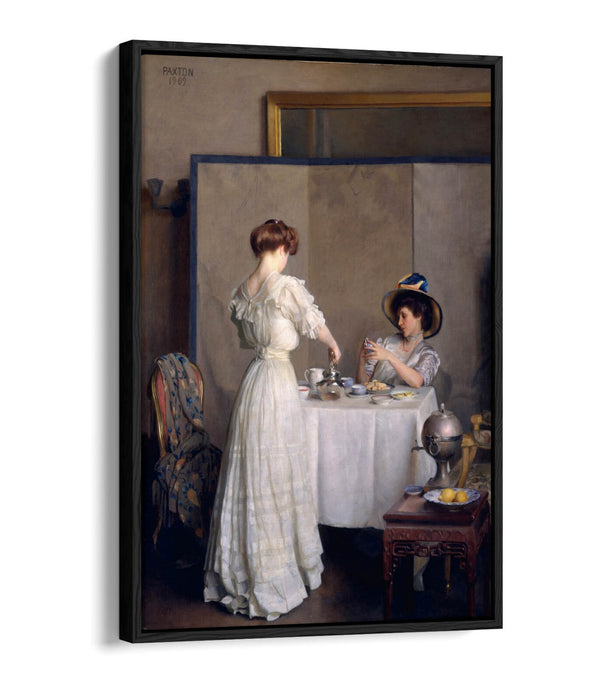 Canvas Wall Art | William McGregor Paxton Tea Leaves Float Effect | Handmade Decor