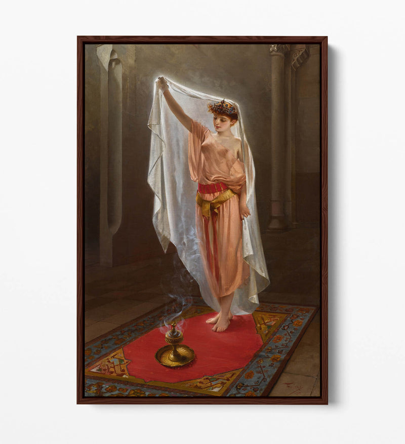Float Effect Canvas Art – Oriental Beauty Print on Premium 30mm Deep Frame
