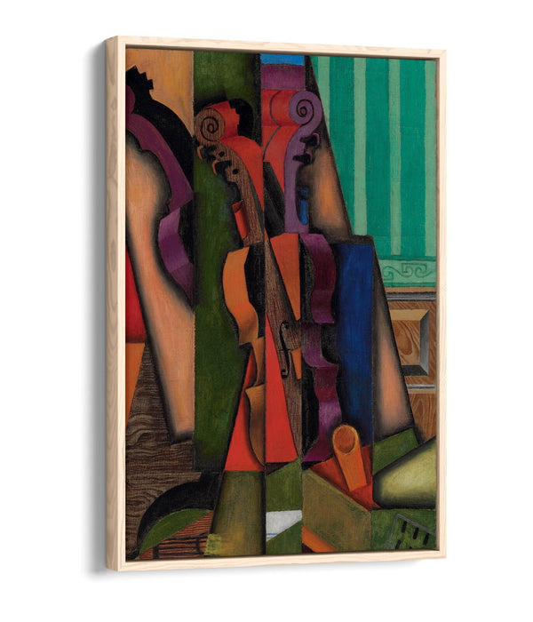 JUAN GRIS, VIOLIN AND GUITAR -FLOAT EFFECT CANVAS WALL ART PRINT