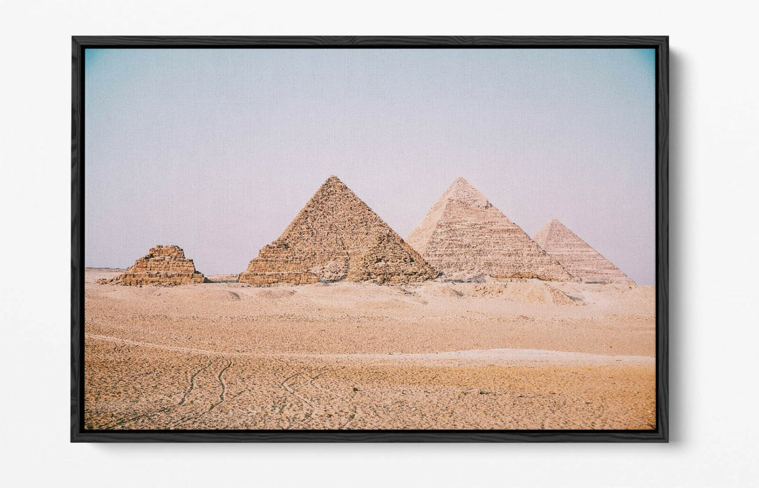 Pyramids Of Giza Canvas - Premium Float Effect Wall Art With Vibrant Colors