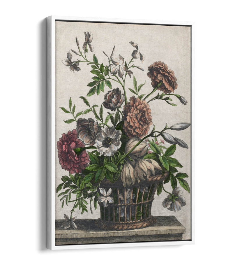 Float Effect Canvas Art - Marigold Wall Art Print on Custom Frame, Handmade UK
