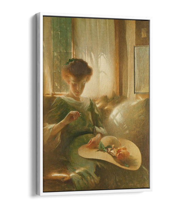 JOHN WHITE ALEXANDER, THE RING -FLOAT EFFECT CANVAS WALL ART PRINT