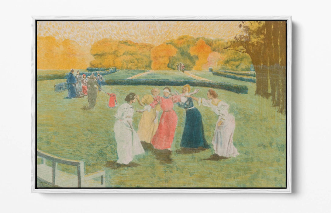 Canvas Wall Art | Alexandre Lunois Blind Man's Buff on Custom Deep Float Frame