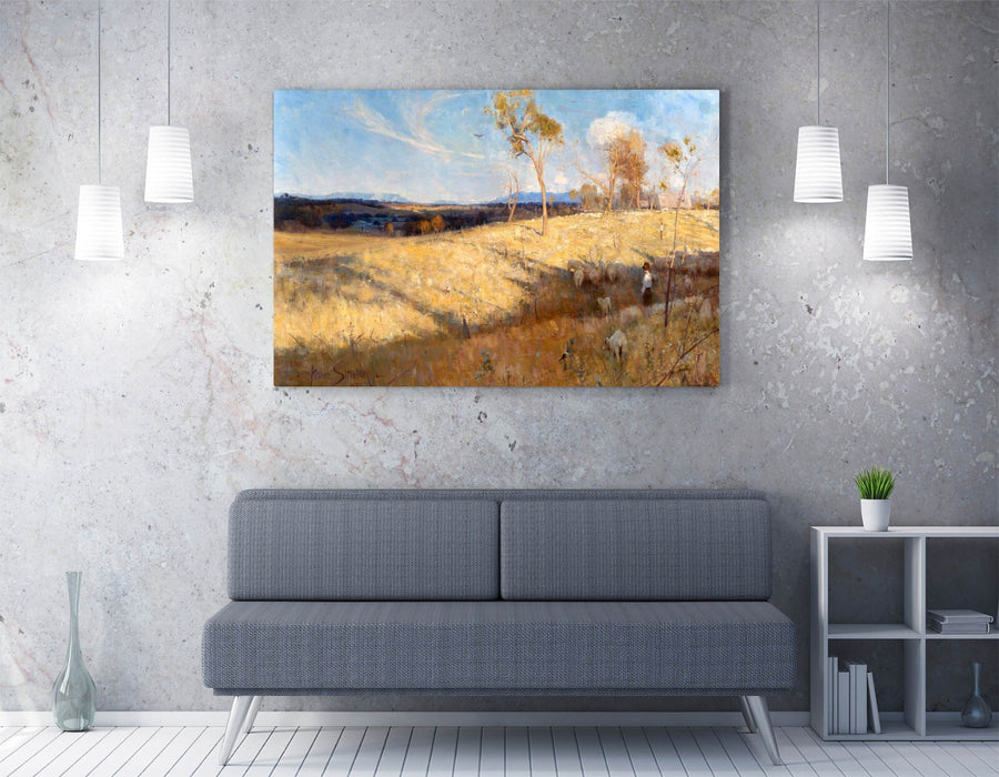 Canvas Wall Art - Arthur Streeton Golden Summer Painting | Premium Handmade Print