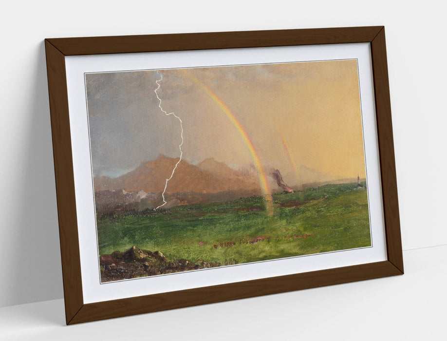Framed Wall Art - Frederic Edwin Church Thunderstorm Painting Print | Matte Paper Poster