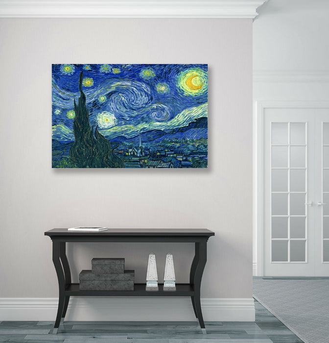 Van gogh Starry Night CANVAS WALL ART ARTWORK 30MM DEEP FRAMED PRINT Bedroom