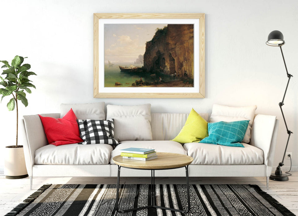 Framed Wall Art - Sorrento Coast Poster Print by Thomas Ender | UK Made Woodgrain Frame