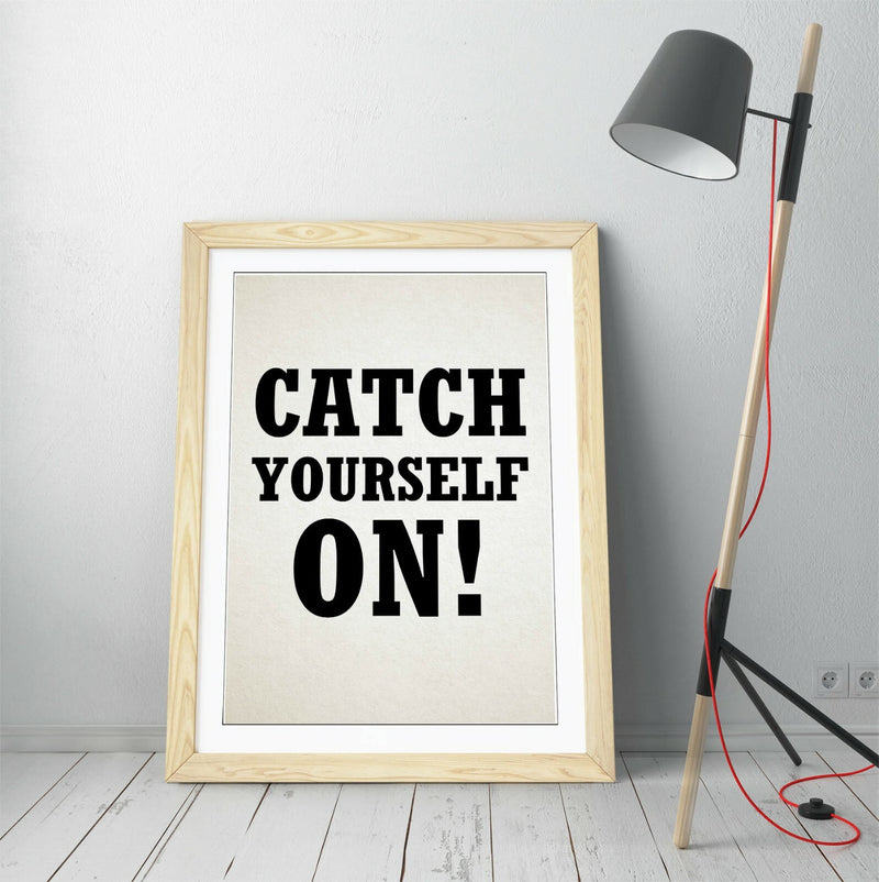 Framed Wall Art – Derry Girls Print With Quality Wood Frame & Irish Slang Art
