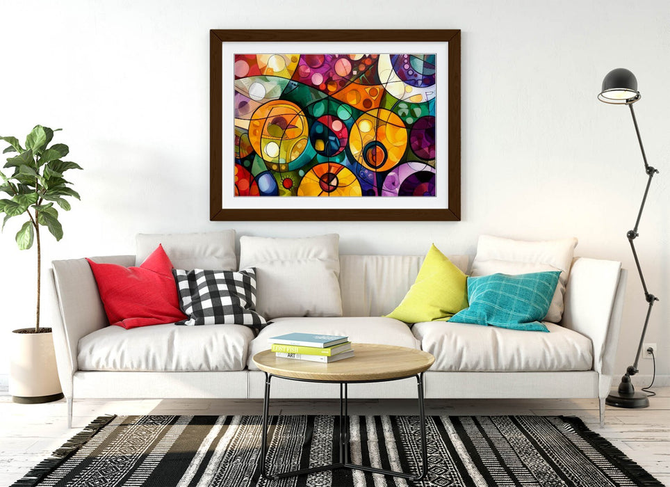 Stained Glass Wall Art | Handmade Wall Print On Matte Paper With Archival Grade Inks