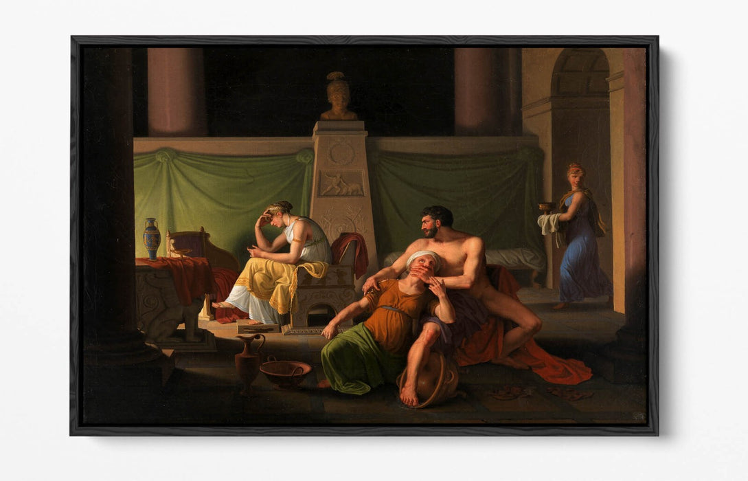 C.W ECKERSBERG, ODYSSEUS' HOMECOMING -FLOAT EFFECT CANVAS WALL ART PIC PRINT