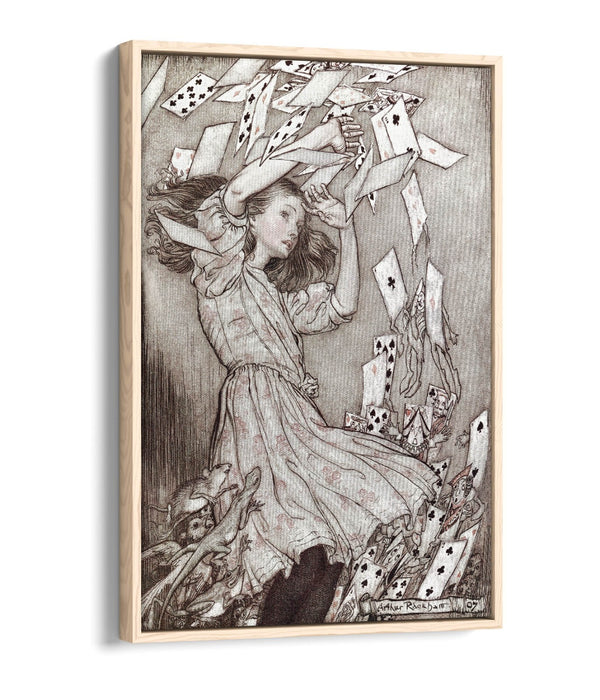 LEWIS CARROLL, ALICE'S ADVENTURES IN WONDERLAND -FLOAT EFFECT CANVAS ART PRINT