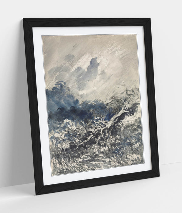 Framed Art Poster - Charles Daubigny Oak Tree Painting | Handmade UK Frame