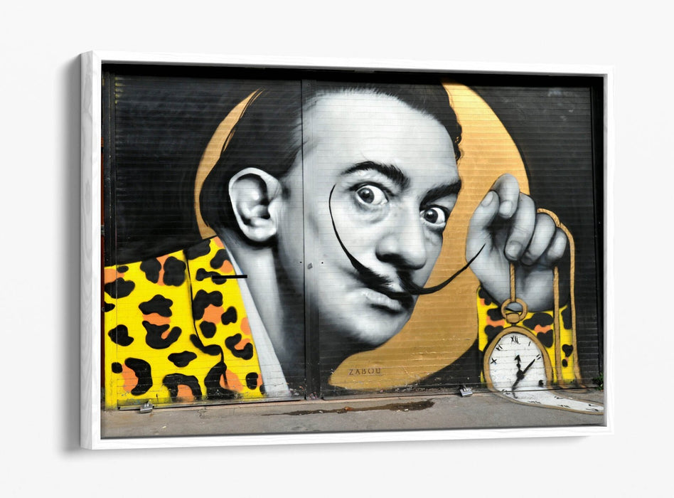 Salvador Dali Canvas Art - Graffiti Wall Art | Float Effect Canvas Print