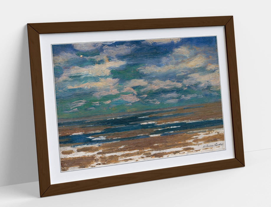 Framed Art Poster - Landscape Wall Art With Spring Clouds Print | Handmade UK
