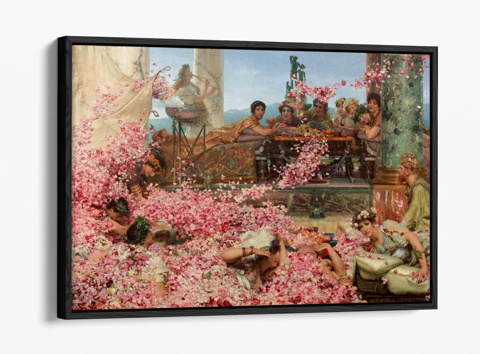 Canvas Wall Art Print - Heliogabalus Roses Art | Float Effect Canvas UK