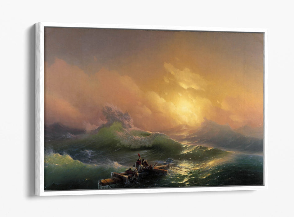 Canvas Wall Art Print – Ivan Aivazovsky Ninth Wave Float Effect, Handmade UK