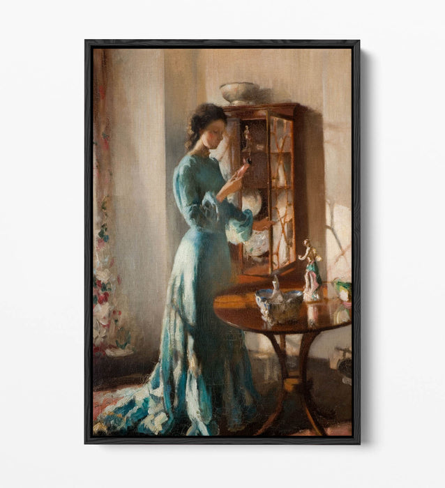 Canvas Wall Art | Henry Tonks The China Cabinet – Premium Float Effect Print