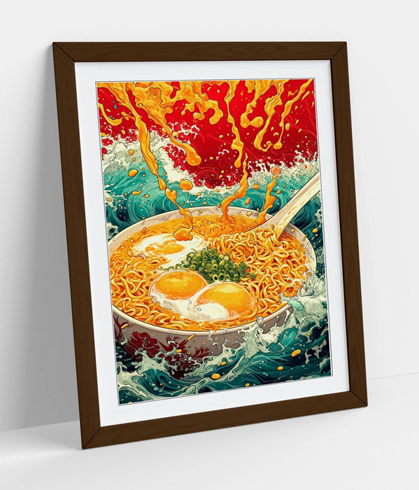 Ramen Wall Art – Framed Poster Print | Japanese Wall Decor | Contemporary Kitchen Art