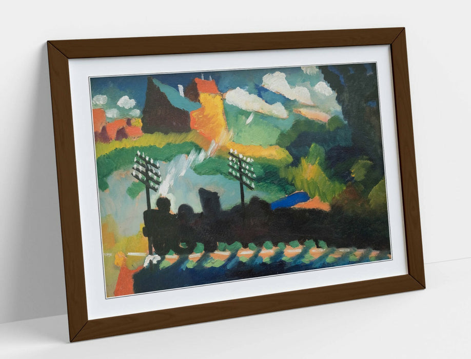 WASSILY KANDINSKY, RAILROAD AT MURNAU -FRAMED WALL ART PICTURE PRINT ARTWORK