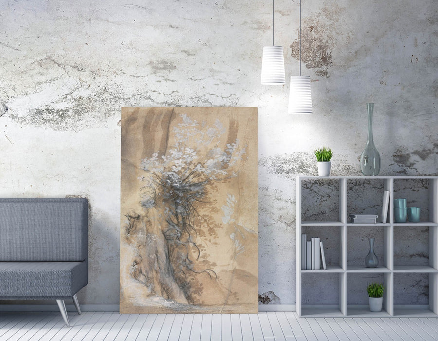 FEDERICO BAROCCI, FLOWERING BUSH -CANVAS WALL ARTWORK PICTURE PRINT