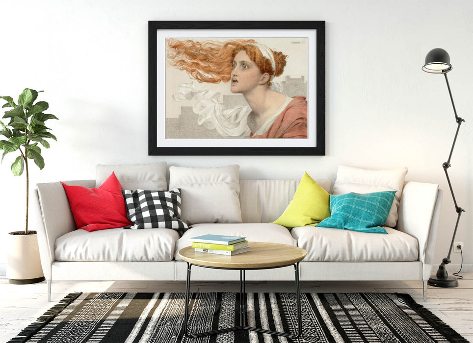 Framed Wall Art Featuring Frederick Sandys Print - Handmade UK Frame, Ready To Hang