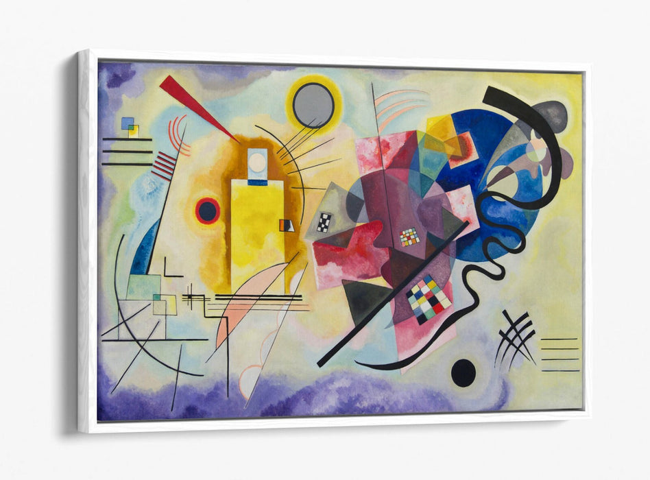 Canvas Wall Art – Wassily Kandinsky Yellow Red Blue Print | Float Effect Canvas