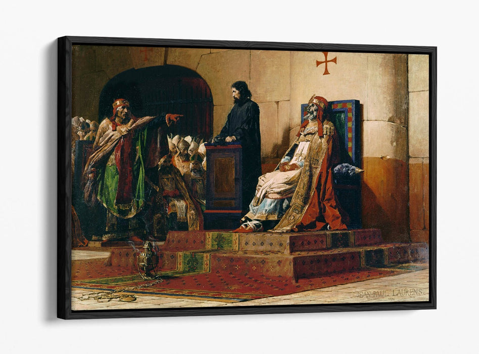 JEAN-PAUL LAURENS, THE CADAVER SYNOD -FLOAT EFFECT CANVAS WALL ART PIC PRINT