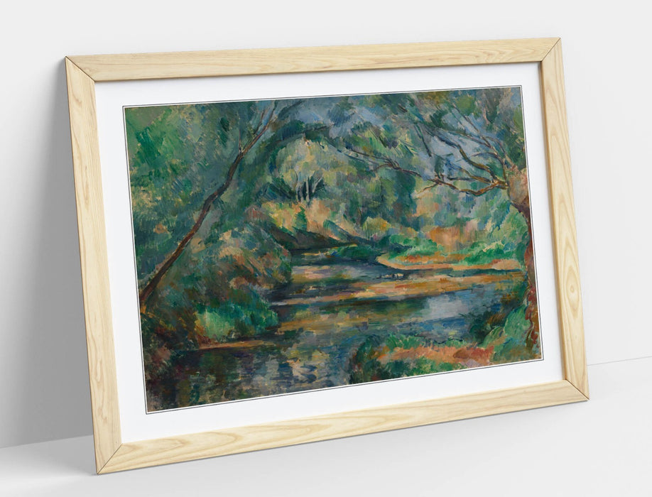 Framed Wall Art - Paul Cezanne The Brook Painting | Handmade UK Art Poster