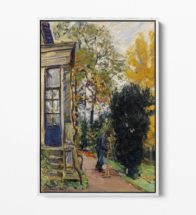Canvas Wall Art Print – Max Slevogt Gardener | Premium Float Frame, Handmade UK