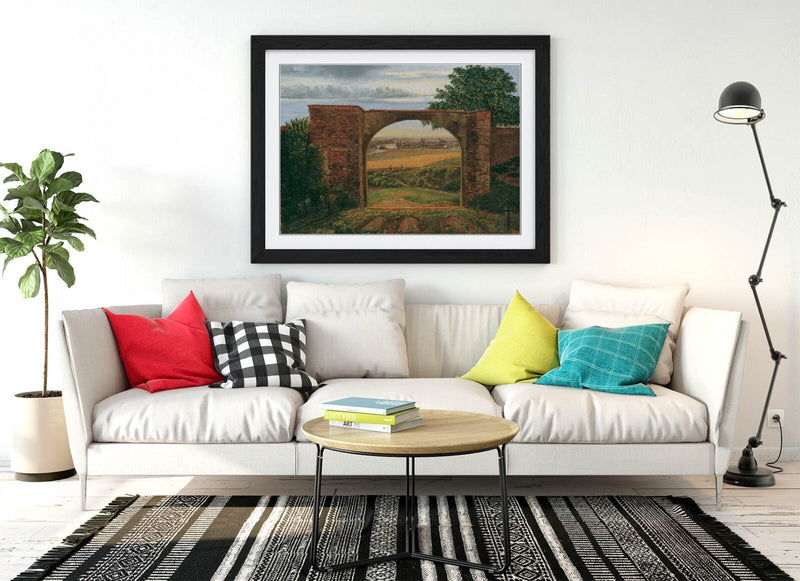 Framed Wall Art Poster - Thomas Ender Cemetery Gate Print | Handmade UK Art