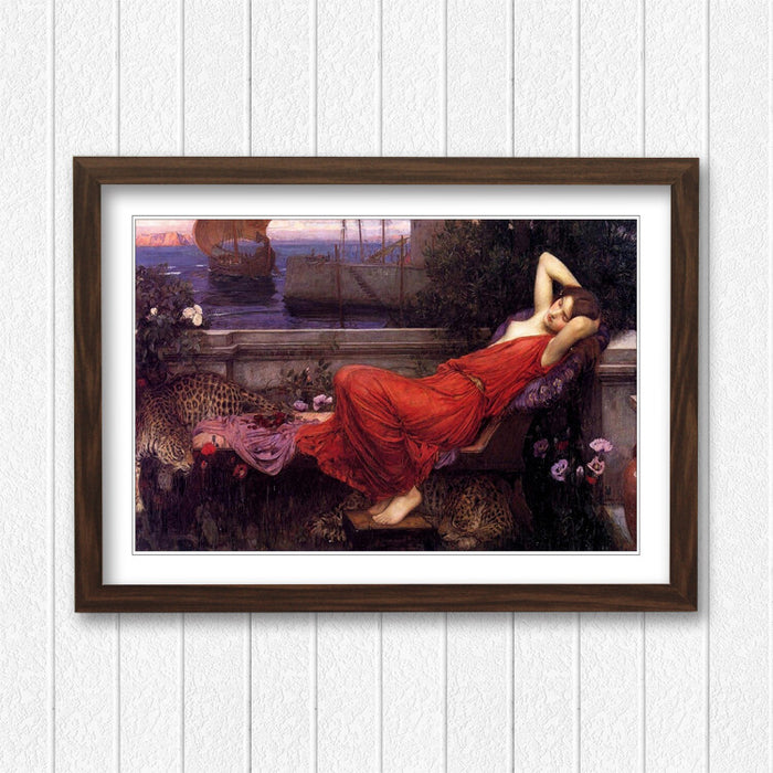 JOHN WILLIAM WATERHOUSE ARIADNE FRAMED ART POSTER PAINTING PRINT 4 SIZES