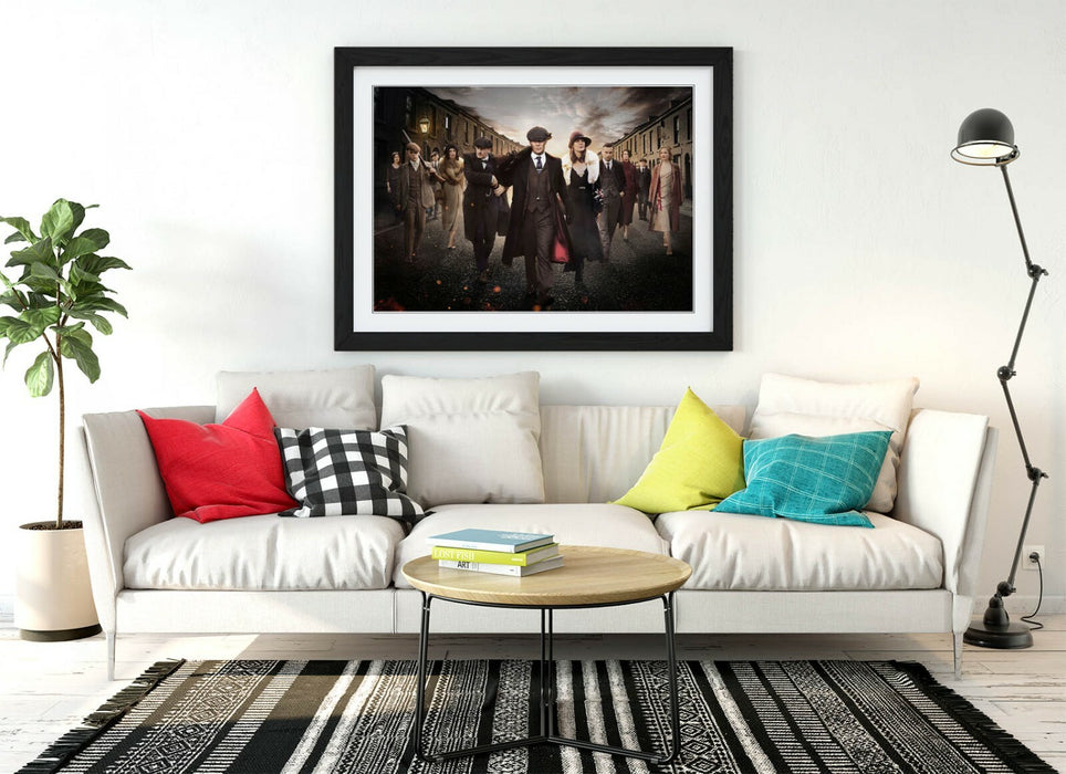 PEAKY BLINDERS CREW -ART FRAMED POSTER PICTURE PRINT ARTWORK-
