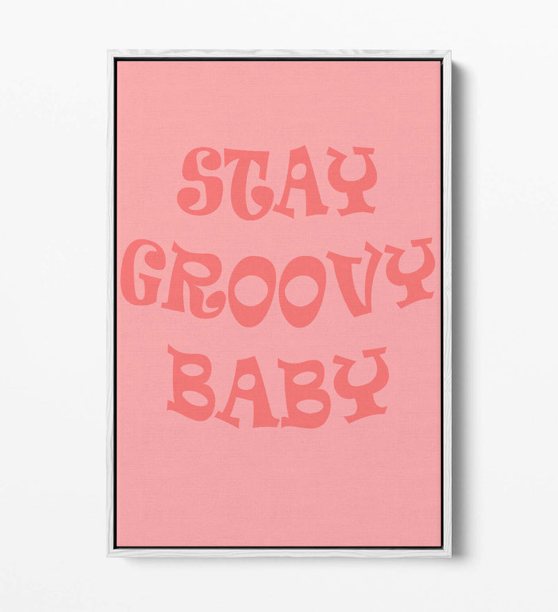 Float Effect Canvas Art – Groovy Hippie Bedroom Quote on Handmade Canvas Print