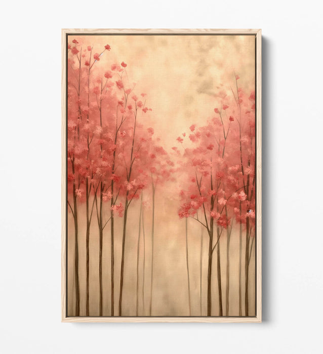 Cherry Blossom Canvas - Pink Floral Wall Decor | Handmade Float Effect Art Print