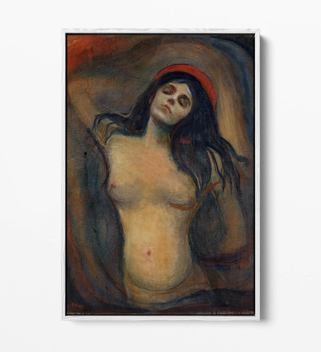 Float Effect Canvas Art - Edvard Munch Madonna Premium Wall Decor Print