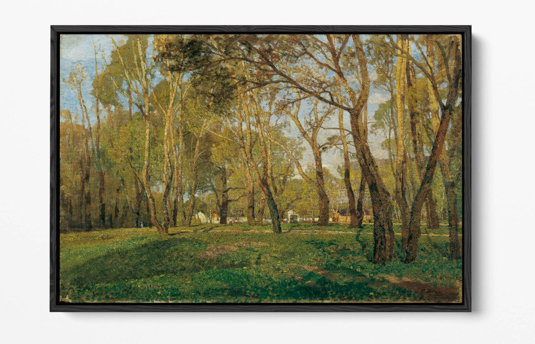 TINA BLAU, KRIEAU IM PRATER -FLOAT EFFECT CANVAS WALL ART PIC PRINT