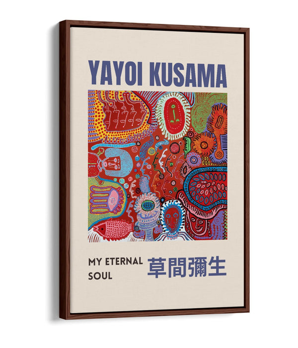 Float Effect Canvas Art – Yayoi Kusama Abstract Modern Wall Decor Print
