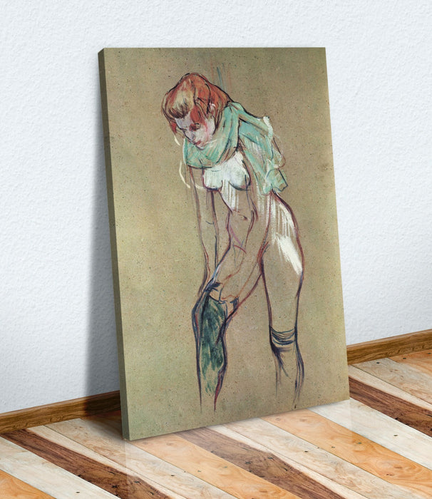 Canvas Wall Art - Henri Lautrec Print | Attractive Woman Artwork Ready To Hang