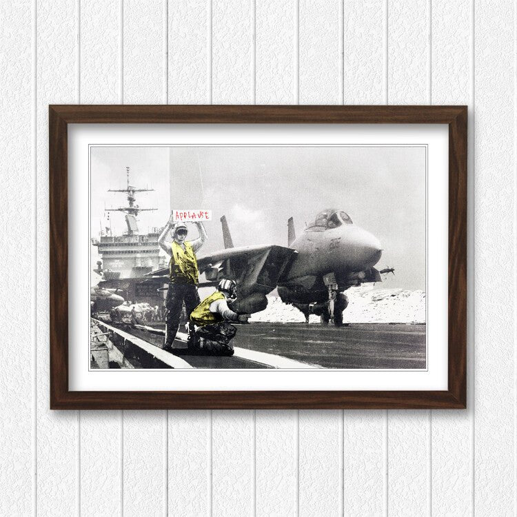 Banksy Framed Poster – Urban Street Art Graffiti Wall Art with UK Handmade Frame