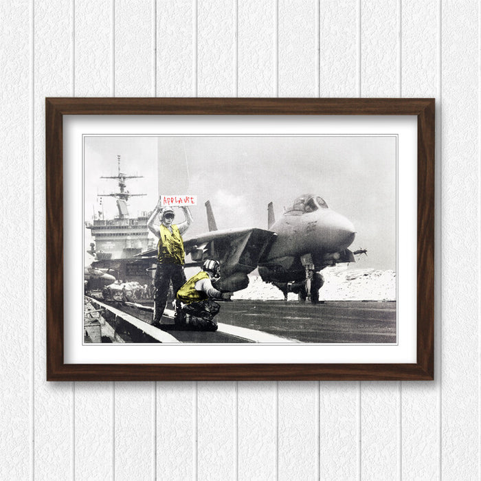 Banksy Framed Poster – Urban Street Art Graffiti Wall Art with UK Handmade Frame