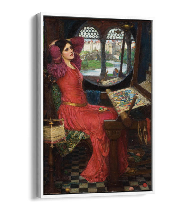 WATERHOUSE HALF SICK OF SHADOWS -FLOAT EFFECT CANVAS WALL ART PIC PRINT-